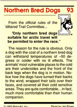 1992 MotorArt Iditarod Sled Dog Race #93 Northern Bred Back